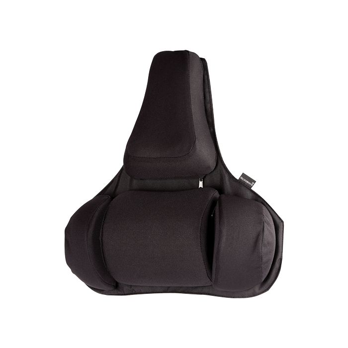 Fellowes Ultimate Professional Series Respaldo Lumbar - Seccion Central para Columna - Sistema de Triple Enganche - Color Negro