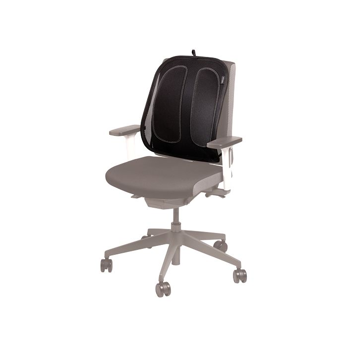 Fellowes Mesh Office Suites Cojin Lumbar - Material de Malla - Ajustable a Cualquier Silla - Color Negro