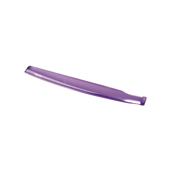 Fellowes Crystal Reposamuñecas Flexible de Gel para Teclado - Resistente a las Manchas - Color Violeta