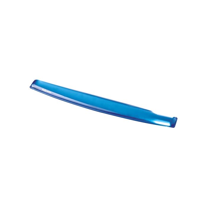 Fellowes Crystal Reposamuñecas para Teclado de Gel - Resistente a las Manchas - Base Antideslizante - Color Azul