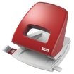 Petrus 85 Taladro Perforador - Hasta 25 Hojas - Marcas de Formato - Facil Vaciado - Punzones 5.5mm - Color Rojo