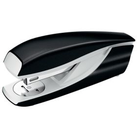 Petrus 635 Grapadora Metalica - Hasta 30 Hojas - Extraegrapas Integrado - Grapado Cerrado, Abierto y Clavado - Color Negro Metalizado