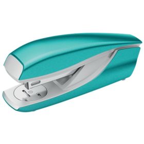 Petrus 635 Grapadora Metalica - Hasta 30 Hojas - Extraegrapas Integrado - Grapado Cerrado, Abierto y Clavado - Color Turquesa Metalizado