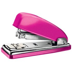 Petrus 226 Grapadora Metalica - Hasta 30 Hojas - Grapado Cerrado, Abierto y Clavado - Color Fucsia Metalizado