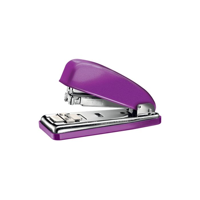 Petrus 226 Grapadora Metalica - Hasta 30 Hojas - Grapado Cerrado, Abierto y Clavado - Color Violeta Metalizado