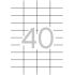 Apli Etiquetas Permanentes Blancas 52.5 x 29.7 mm - 100 Hojas