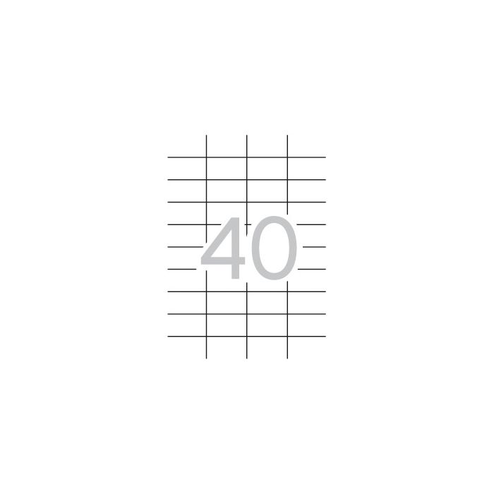 Apli Etiquetas Permanentes Blancas 52.5 x 29.7 mm - 100 Hojas