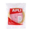 Apli Cinta Adhesiva Transparente 12 mm x 66 mm - Fuerte Adhesion - Adhesivo sin Ruido
