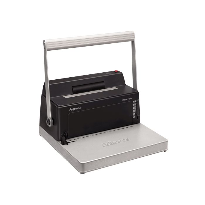 Fellowes Metal 100R Encuadernadora Manual A4 de Espiral Metalico - Perfora hasta 20 Hojas - Encuaderna hasta 450 Hojas