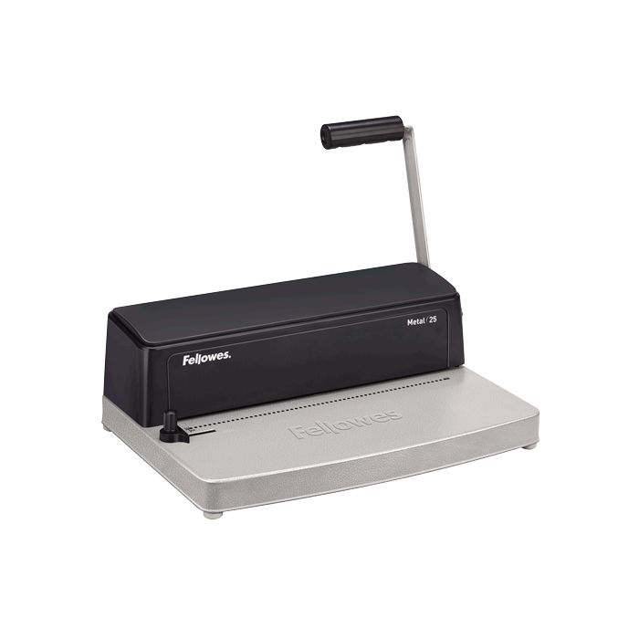 Fellowes Metal 25 Encuadernadora Manual A4 de Espiral Metalico - Perfora hasta 10 Hojas - Encuaderna hasta 450 Hojas