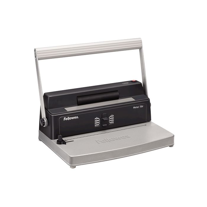 Fellowes Metal 50R Encuadernadora Manual de Espiral A4 - Perfora hasta 12 Hojas - Encuaderna hasta 450 Hojas