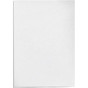 Fellowes Pack de 100 Portadas de Carton Simil Piel Delta Cuero A4 - 250 gr - Color Blanco