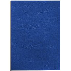 Fellowes Pack de 100 Portadas de Carton Simil Piel Delta Cuero A4 - 250 gr - Color Azul