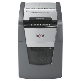 Rexel Optimum AutoFeed 90X Destructora Automatica de Corte en Particulas - 35L - Alimentacion Automatica 90 hojas - Ranura Manual 8 Hojas - Anti Atasco