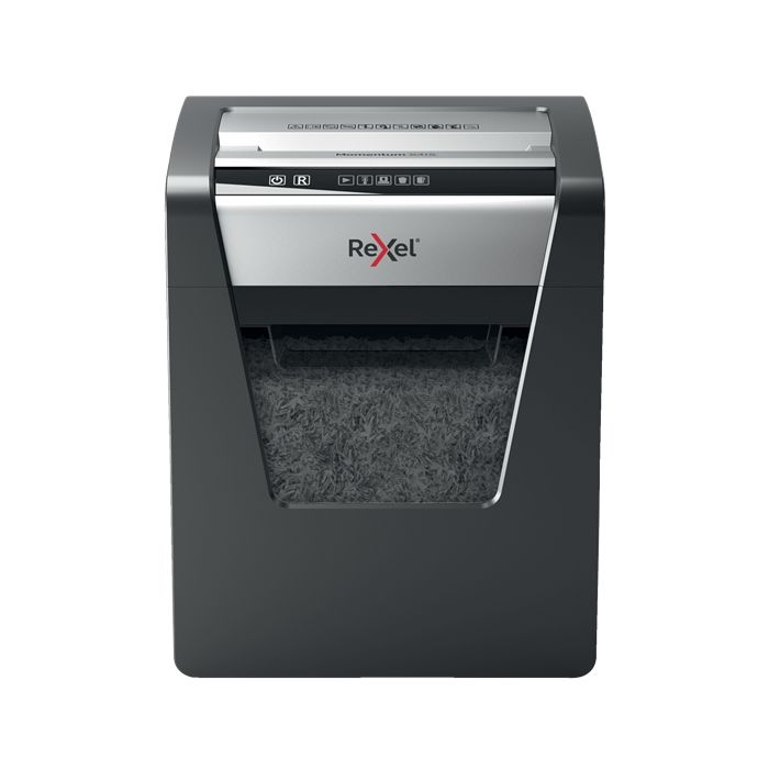 Rexel Momentum X415 Destructora de Papel Manual Corte Confeti - Destruye hasta 15 Hojas - 23L