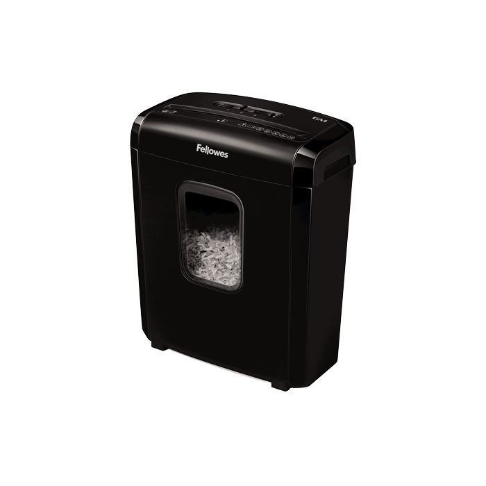 Fellowes 6M Destructora de Papel Manual Minicorte - Destruye hasta 6 Hojas - 13L