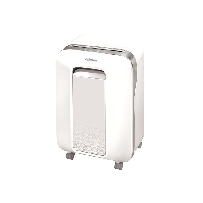 Fellowes LX201 Destructora de Papel Manual Microcorte - Destruye hasta 12 Hojas - 22L - Color Blanco