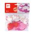 Apli Formas de Corazones Adhesivas de Goma Eva - 52 Formas - Medidas Surtidas - Material Suave y Seguro - Colores Surtidos Purpurina