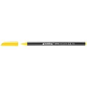 Edding 1200 Rotulador - Punta Redonda - Trazo entre 0.5 y 1 mm. - Tinta con Base de Agua - Color Amarillo
