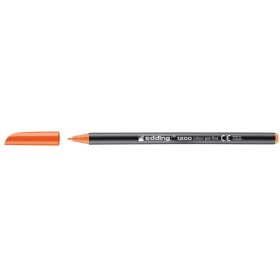 Edding 1200 Rotulador - Punta Redonda - Trazo entre 0.5 y 1 mm. - Tinta con Base de Agua - Color Naranja