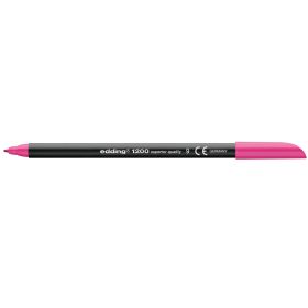 Edding 1200 Rotulador - Punta Redonda - Trazo entre 0.5 y 1 mm. - Tinta con Base de Agua - Color Rosa