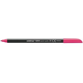 Edding 1200 Rotulador - Punta Redonda - Trazo entre 0.5 y 1 mm. - Tinta con Base de Agua - Color Magenta