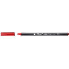 Edding 1300 Rotulador  - Punta Redonda - Trazo 2 mm. - Tinta con Base de Agua - Color Rojo