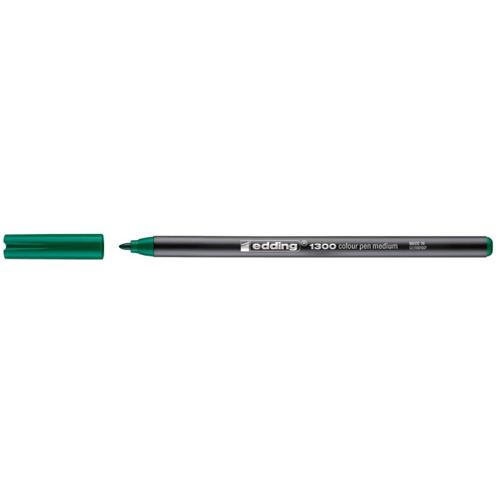 Edding 1300 Rotulador - Punta Redonda - Trazo 2 mm. - Tinta con Base de Agua - Color Verde