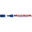 Edding 3000 Rotulador permanente - Punta redonda de 1.5mm - Trazo entre 1.5mm y 3.0mm - Recargable - Secado Instantaneo - Color Azul