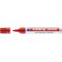 Edding 3000 Rotulador permanente - Punta redonda de 1.5mm - Trazo entre 1.5mm y 3.0mm - Recargable - Secado Instantaneo - Color Rojo