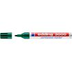 Edding 3000 Rotulador permanente - Punta redonda de 1.5mm - Trazo entre 1.5mm y 3.0mm - Recargable - Secado Instantaneo - Color Verde