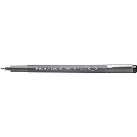 Staedtler Pigment Liner 308 Rotulador Calibrado - Trazo 0.3 - 2mm - Secado Rapido - Color Negro