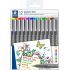 Staedtler Pigment Liner 308 Pack de 12 Rotuladores Calibrados - Trazo 0.5mm - Secado Rapido - Colores Surtidos