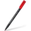 Staedtler Lumocolor 317 Rotulador Permanente - Punta Media Redonda - Trazo 1mm Aprox - Capuchon con Clip - Secado Rapido - Color Rojo