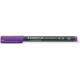 Staedtler Lumocolor 317 Rotulador Permanente - Punta Media Redonda - Trazo 1mm Aprox - Capuchon con Clip - Secado Rapido - Color Violeta