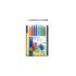Staedtler 326 Pack de 10 Rotuladores Punta de Fibra - Trazo 1.0mm Aprox - Resistente a la Presion - Tinta a Base de Agua Antisecado - Colores Surtidos