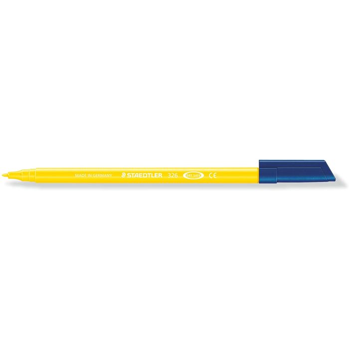 Staedtler Noris 326 Rotulador de Punta Fina - Trazo 1mm Aprox - Tina Base de Agua - Color Amarillo