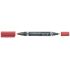 Staedtler Lumocolor 348 Rotulador Permanente de Doble Punta - Secado Rapido - Color Rojo