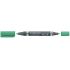 Staedtler Lumocolor 348 Rotulador Permanente de Doble Punta - Secado Rapido - Color Verde