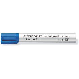 Staedtler Lumocolor 351 Marcador para Pizarra Blanca - Punta Biselada 2 - 5mm Aprox - Secado Rapido - Color Azul