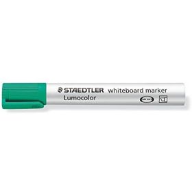 Staedtler Lumocolor 351 Marcador para Pizarra Blanca - Punta Biselada 2 - 5mm Aprox - Secado Rapido - Color Verde