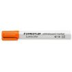 Staedtler Lumocolor 351 Rotulador para Pizarra Blanca - Punta Redonda - Trazo 2mm - Capuchon con Clip - Color Naranja