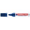 Edding 500 Rotulador Permanente - Punta Biselada - Trazo entre 2 y 7 mm. - Recargable - Secado Instantaneo - Color Azul