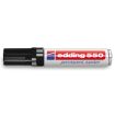 Edding 550 Rotulador Permanente - Punta Redonda - Trazo entre 3 y 4 mm. - Recargable - Secado Rapido - Color Negro