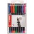 Stabilo OHPen Pack de 8 Rotuladores Permanentes - Punta Superfina - Trazo de 0.4mm - Agarre Antideslizante - Tapon Ventilado - Colores Surtidos