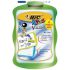 Bic Velleda Kids Pizarra Escolar Blanca y Milimetrada + 1 Marcador Velleda Azul + 1 Borrador - Dimensiones: 20x30cm