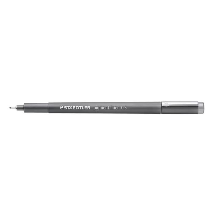 Staedtler Pigment Liner 308 Rotulador Calibrado - Trazo 0.5mm - Secado Rapido - Color Gris