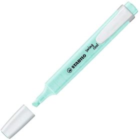 Stabilo Swing Cool Pastel Marcador Fluorescente - Cuerpo Plano - Punta Biselada - Trazo entre 1 y 4mm - Tinta con Base de Agua - Color Toque de Turquesa