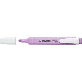 Stabilo Swing Cool Pastel Marcador Fluorescente - Cuerpo Plano - Punta Biselada - Trazo entre 1 y 4mm - Tinta con Base de Agua - Color Brisa Violeta