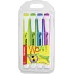 Stabilo Swing Cool Pack de 4 Marcadores Fluorescentes - Cuerpo Plano - Punta Biselada - Trazo entre 1 y 4mm - Tinta con Base de Agua - Antisecado - Colores Surtidos